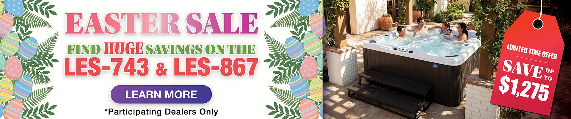 Calspas hot tub being used in a family setting - Northport